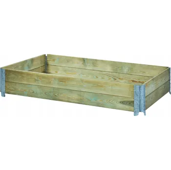 Vyvýšený záhon Sobex Zvýšený dřevěný záhon na zeleninu 80 cm světle hnědý