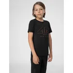 4F 4FJSS23TFTSM166 DEEP BLACK Dětské tričko EU 134/140