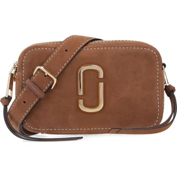 Marc Jacobs Kůžoná crossbody kabelka THE SOFTSHOT | Barva:bronzově hnědý | Velikost:OS