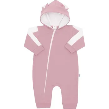 Dětský overall Kojenecký teplákový overal New Baby The Best růžový 74 (6-9m)