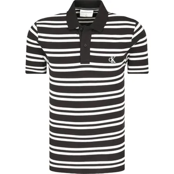 Pánské tričko CALVIN KLEIN JEANS Polokošile | Barva:černý | Velikost:XL