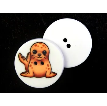 Knoflík GU495, Knoflík plastový, Lachtánek, 32" / 1 ks