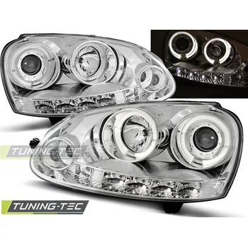 Přední světlomet PŘEDNÍ SVĚTLA ANGEL EYES CHROM pro VW GOLF 5 10.03-09