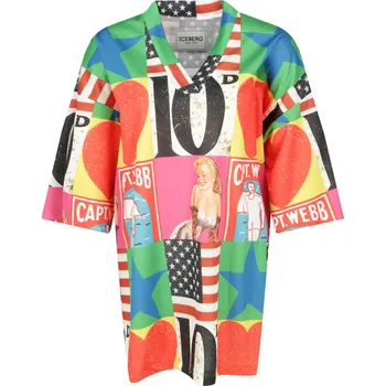 Dámská halenka Iceberg Halenka ICEBERG X PETER BLAKE | Barva:červený | Velikost:M