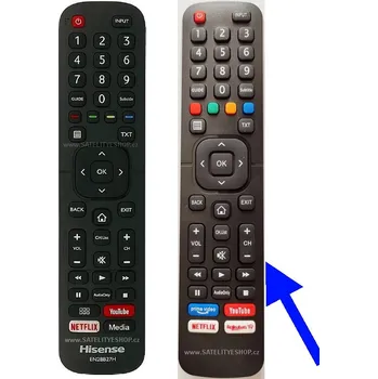 Dálkový ovladač Hisense EN2BB27H dálkový ovladač náhradní