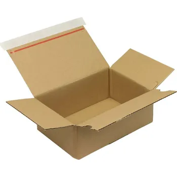 Karton Rychlouzavírací krabice, 1vrstvá, samolepicí klopa, 230 x 160 x 80 mm, formát A5, kvalita 1.20B
