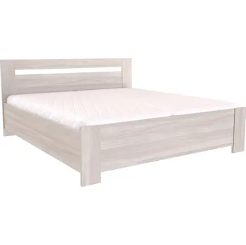Postel Postel HERA + 2 polohovací lamelové rošty Varianta: Šířka 160 cm, Dekor: Jasan šedý