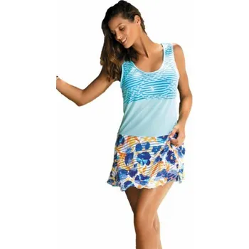 Dámská móda Dámská plážová tunika Rita M-415 - Marko světle modrá M