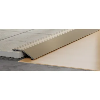 přechodová lišta Lišta přechodová Havos champagne, hliník elox, délka 90 cm, výška hrany 14 mm, LPZ4ALECH90
