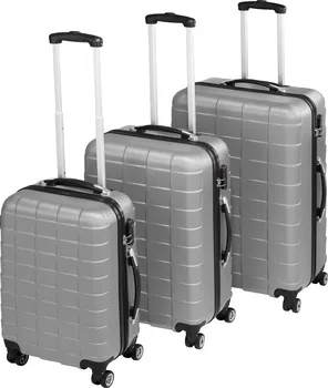 Cestovní kufr tectake 402672 sada stříbrná