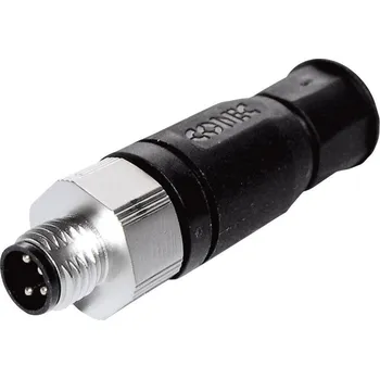 Conec SAL-8-RSC4-L neupravený zástrčkový konektor pro senzory - aktory, 42-00007, piny: 4, 1 ks