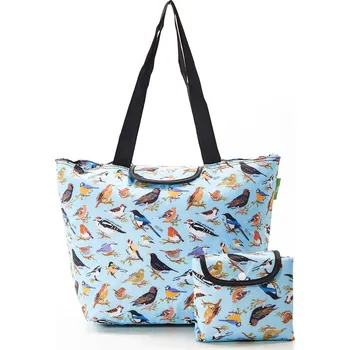 Termotaška s ptáčky 29 x 44 x 17 cm modrá