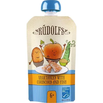 Rudolfs BIO kapsička Zelenina, kuskus, ryba 110 g
