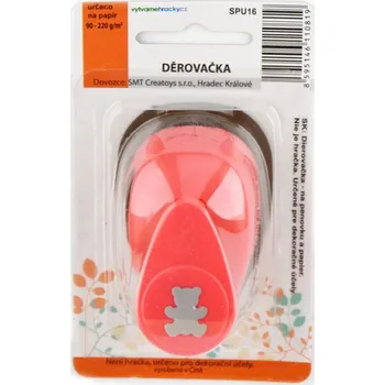 Děrovačka Creatoys Děrovačka ozdobná - průměr 16 mm - MEDVĚD