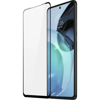 3x Picasee 3D tvrzené sklo s rámečkem pro Motorola Moto G72 - černé - 2+1 zdarma