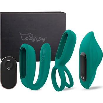 Vibrátor Tracy's Dog Vibrating Versatile Sex Toy Kits for Couples Green