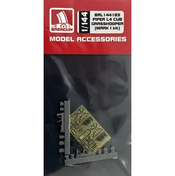 Plastikový model Brengun 1/144 Piper L4 CUB / GRASSHOOPER resin&PE (MARK I)