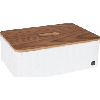 Úložný box HANDED BY Úložný koš s víkem Grand ideal & lid, white