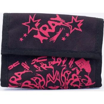 Peněženka xray Pánská peněženka x-ray canvas wallet black red