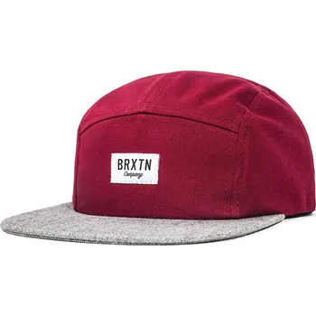 Kšiltovka brixton Pánská kšiltovka hoover burgundy/heather grey