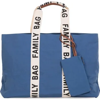 Přebalovací taška CHILDHOME cestovní taška Family Bag Canvas Indigo