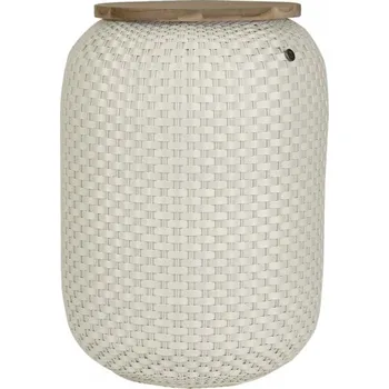 Křeslo HANDED BY Stolek / sedák s úložným prostorem, vysoký Halo high, cream white