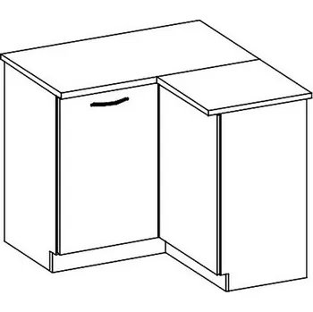 Kuchyňská skříňka Casarredo DRP dolní rohová skříňka GREY pravá