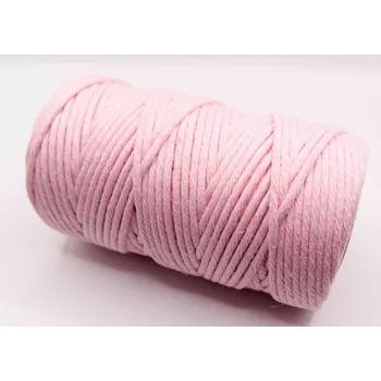 Macrame - růžová - průměr 0,2 cm - návin cca 100 metrů
