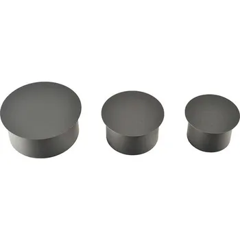 Zátka kouřovodu 125 mm tl. 1,5mm černá