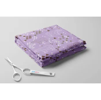 Fleece antipiling, Origami medvěd Barva: Lila