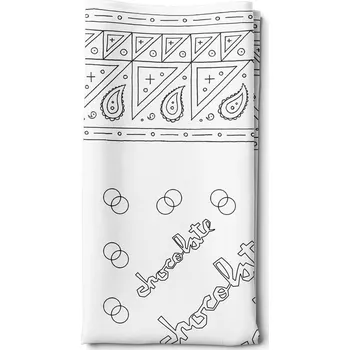 Šátek chocolate šátek bandana white