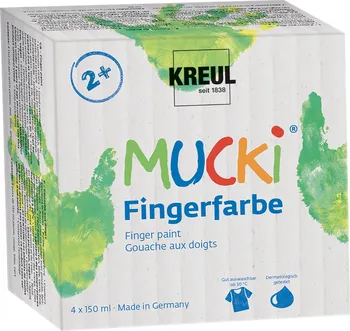 Speciální výtvarná barva C.Kreul Mucki prstové barvy 4x 150 ml
