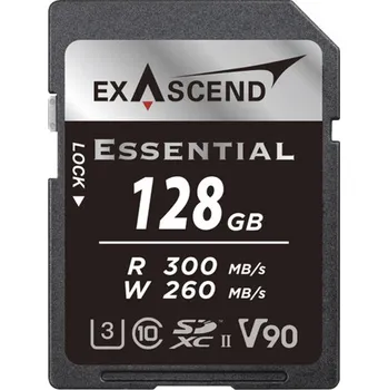 Paměťová karta Exascend 128GB Essential UHS-II SDXC Memory Card