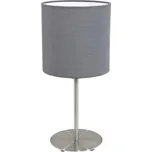 Stolní svítidlo PASTERI 1xE27 60W IP20 matný nikl/matná šedá EGLO 31596
