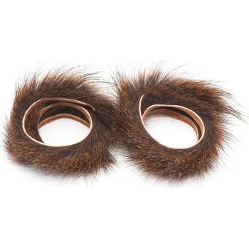 Troutline Pine Squirrel Zonker Strips 2mm Rusty Brown