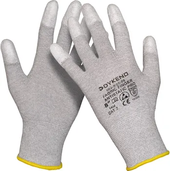 Pracovní rukavice Fabric Finger Antistatic PRO nylonové antistatické rukavice 07