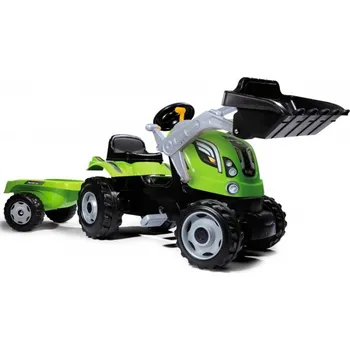 Dětské šlapadlo Smoby Zemědělský traktor šlapací s nakladačem