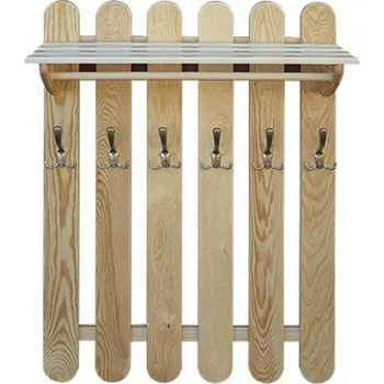 Věšák dřevěný věšák z masivu LUX 100/6 CWI347 drewmet