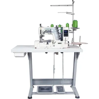 Průmyslový šicí stroj 3-jehlový coverlock - interlock Zoje C5000-G-364-02 SET