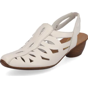 Dámské lodičky DÁMSKÉ LODIČKY RIEKER 43779-60 BÉŽOVÁ Barva: BÉŽOVÁ, Velikost: 41