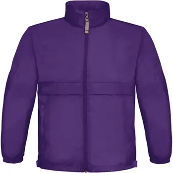 Dívčí bunda B&amp;C Jacket Sirocco Dětská jarní bunda JK950 Purple 3/4 (98/104)