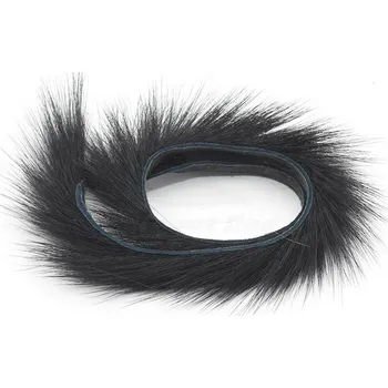 Troutline Pine Squirrel Zonker Strips 2mm Black