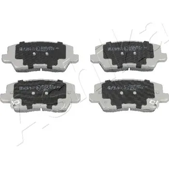 Brzdová destička Sada brzdových destiček, kotoučová brzda ASHIKA 50-0K-K33