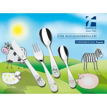 Příbor luxusní dětské příbory Fauna nerez 18/10 (doprava zdarma)