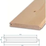 Palubka obkladová smrková A/B klasický profil / 19 x 121 x 4200 mm 6ks/324ks (ks=0,5082m2)