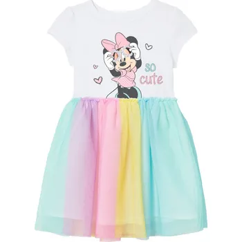 Dívčí šaty Minnie Mouse - licence Dívčí šaty - Minnie Mouse 52238401, bílá Barva: Bílá, Velikost: 122
