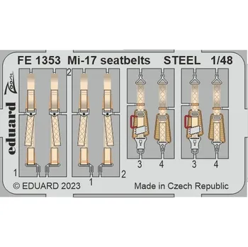 Plastikový model Eduard 1/48 Mi-17 seatbelts STEEL (AMK)