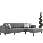 Hanah home rohová pohovka CINAR vpravo tmavě šedá 991DVN1901