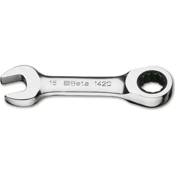 Ruční nářadí RÁČNOVÝ KLÍČ, KRÁTKÝ MODEL-MODEL 142C 18MM (řehtačkové kombinované klíče, rovná krátká řada)