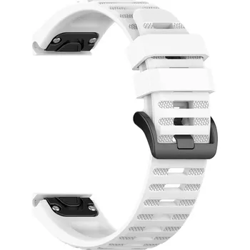 FIXED Silicone Strap pro Garmin QuickFit 22 mm, bílý